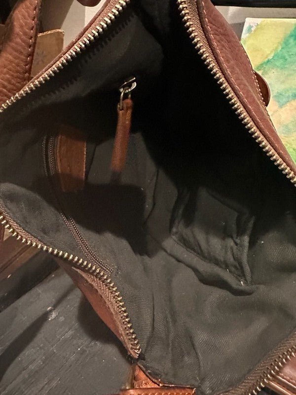 Harbour 2nd Brown Leather Hazel Crossbody Bag and Matching Anchor Logo - I Bought a Yard Sale