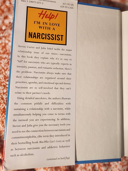 Help! I'M IN love with a Narcissist by Steven Carter & Julia Sokol HB Book - I Bought a Yard Sale