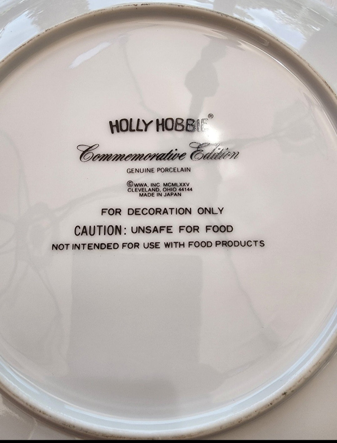 Holly Hobbie Mother's Day Porcelain Plate 1975 Commemorative Edition - I Bought a Yard Sale