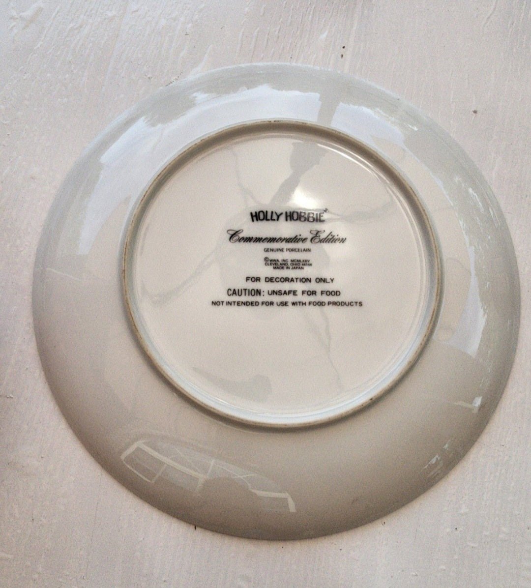 Holly Hobbie Mother's Day Porcelain Plate 1975 Commemorative Edition - I Bought a Yard Sale