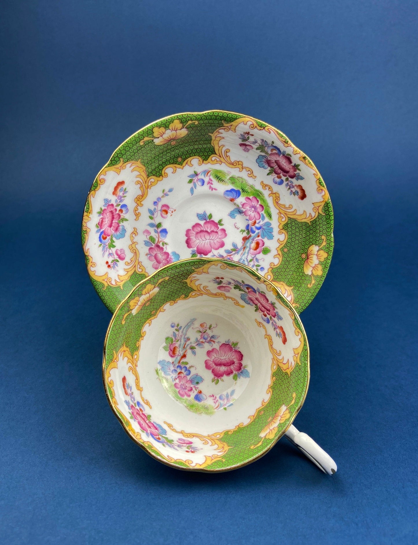Vintage Royal Albert Georgina Teacup and Saucer, Fine Bone China