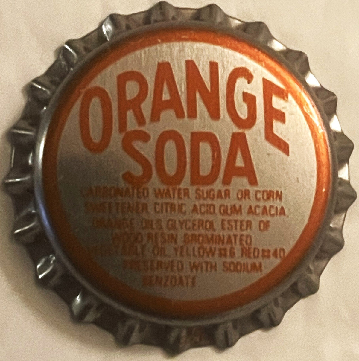 Vintage NOS 1970s Orange Soda Bottle Cap 🍊 Americana Memorabilia 🥤