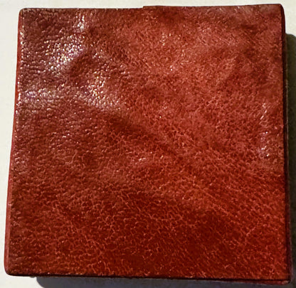 Vintage 1960s Indian Leather Coin Purse Bursts with Charm