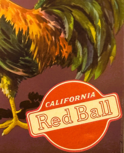 Antique 1930s Pride of Venice Cove Orange Crate Label — Klink Citrus Association, Ivanhoe, Tulare County CA