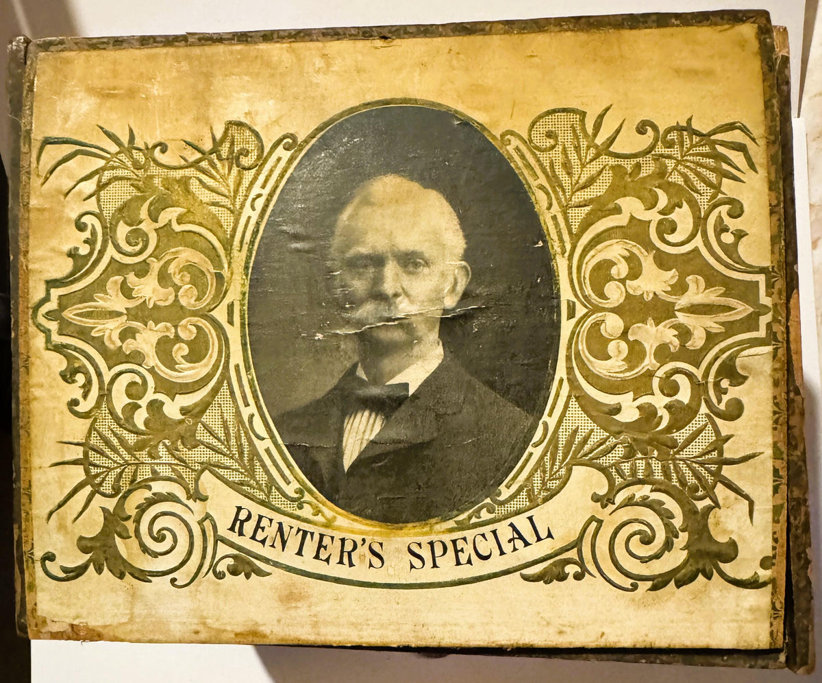 Antique Renter's Special Cigar Box 🗃️ | Louisville Kentucky Factory No. 11 | CMIU Union Label | 1900s