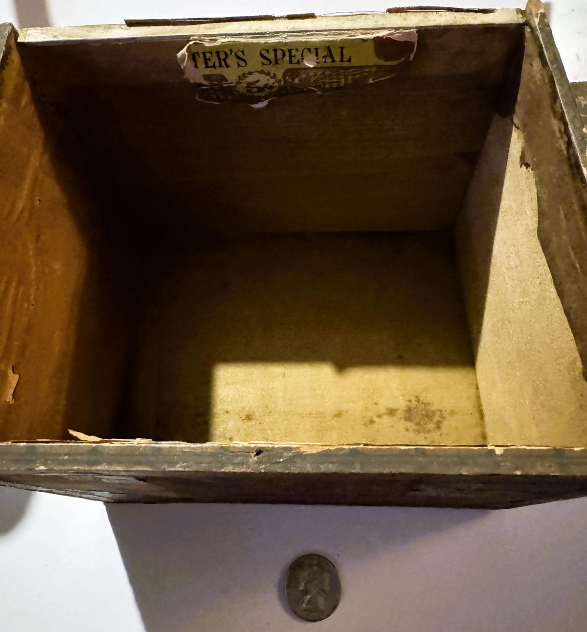 Antique Renter's Special Cigar Box 🗃️ | Louisville Kentucky Factory No. 11 | CMIU Union Label | 1900s
