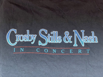 In Concert 1984 2 - Sided Black T-Shirt | Men's 100% Cotton Large Short Sleeve | - I Bought a Yard Sale