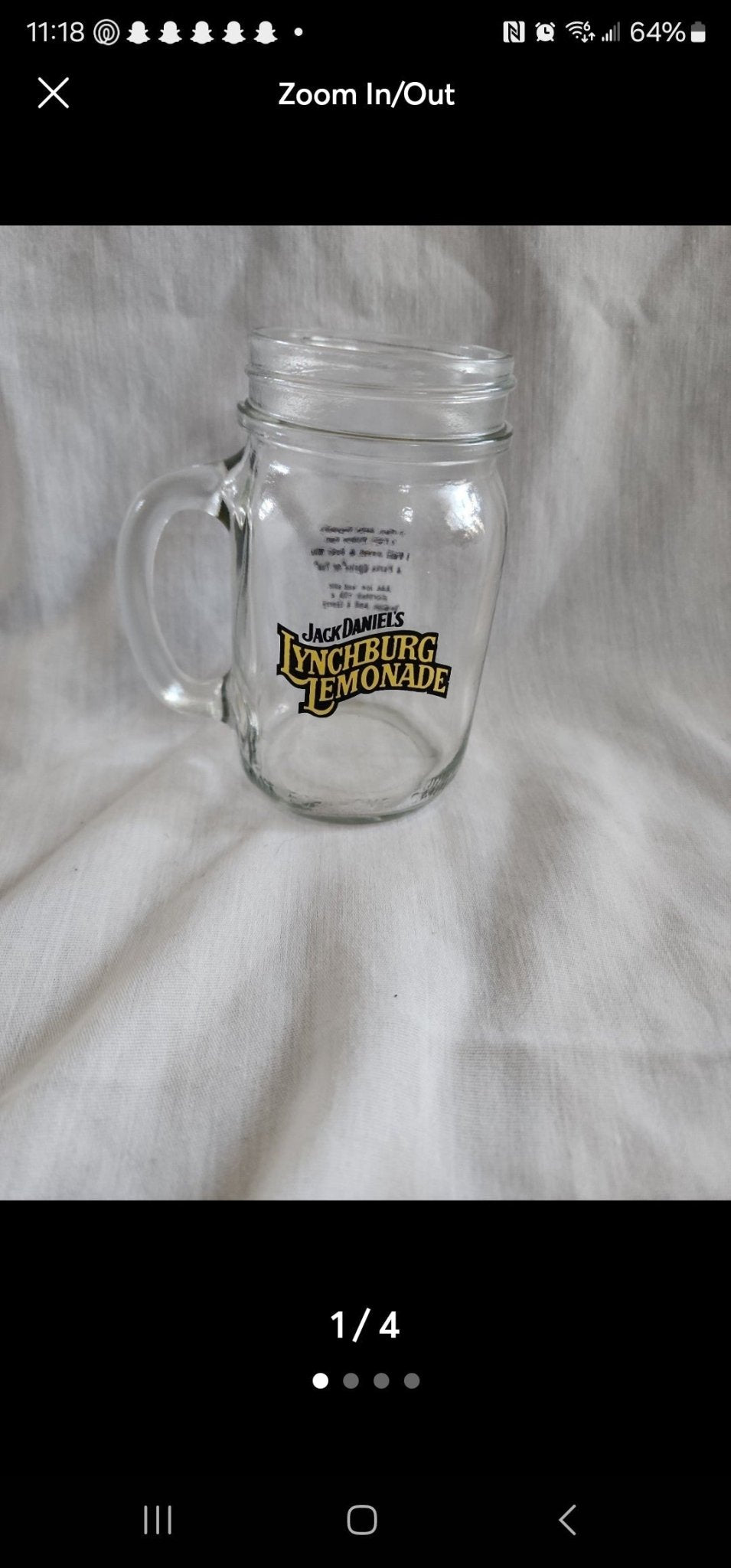 Jack Daniel's Lynchburg Lemonade Glass Mug (16) - I Bought a Yard Sale