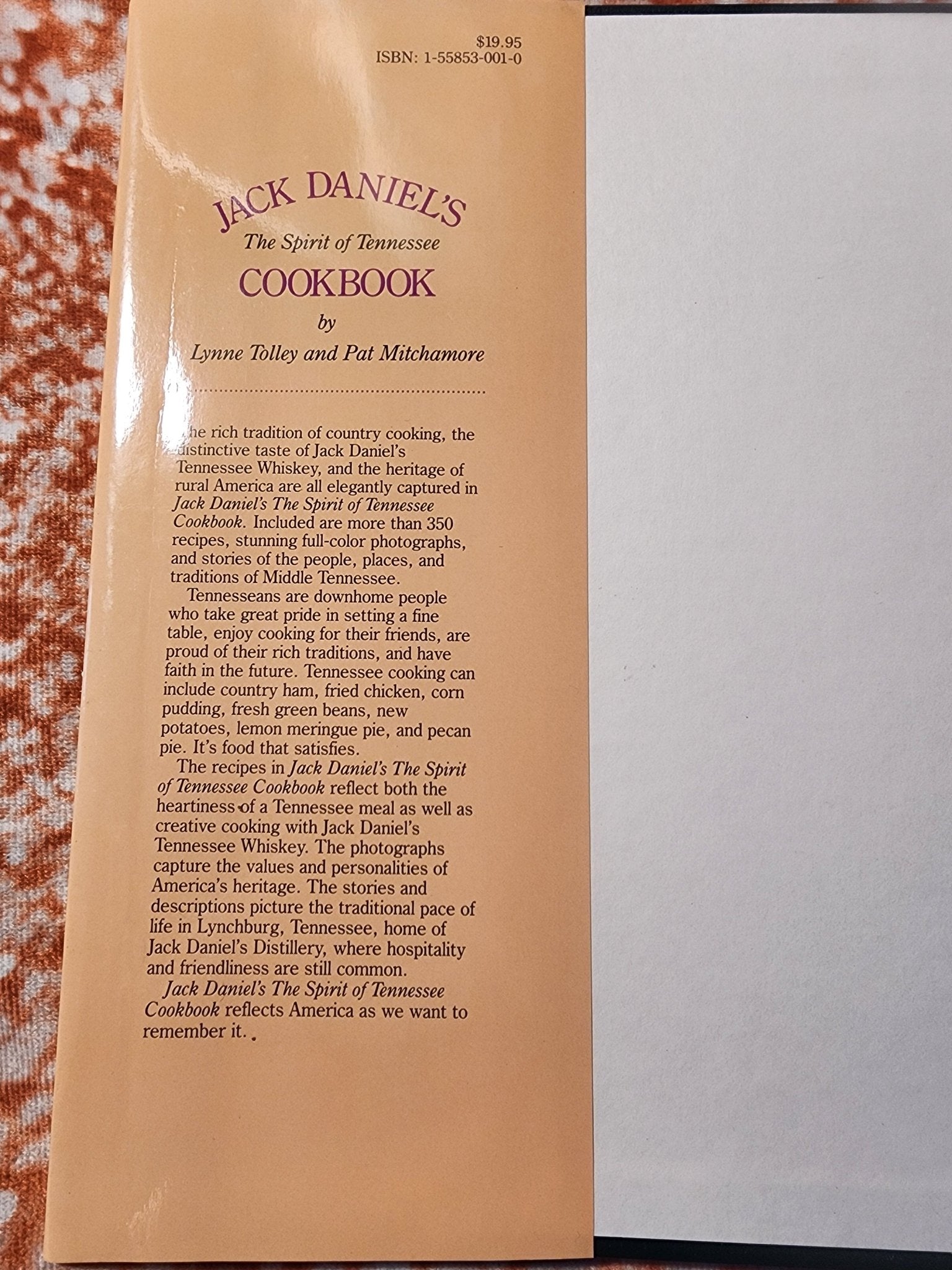 Jack Daniel's Spirit of Tennessee Cookbook Hardback book - I Bought a Yard Sale