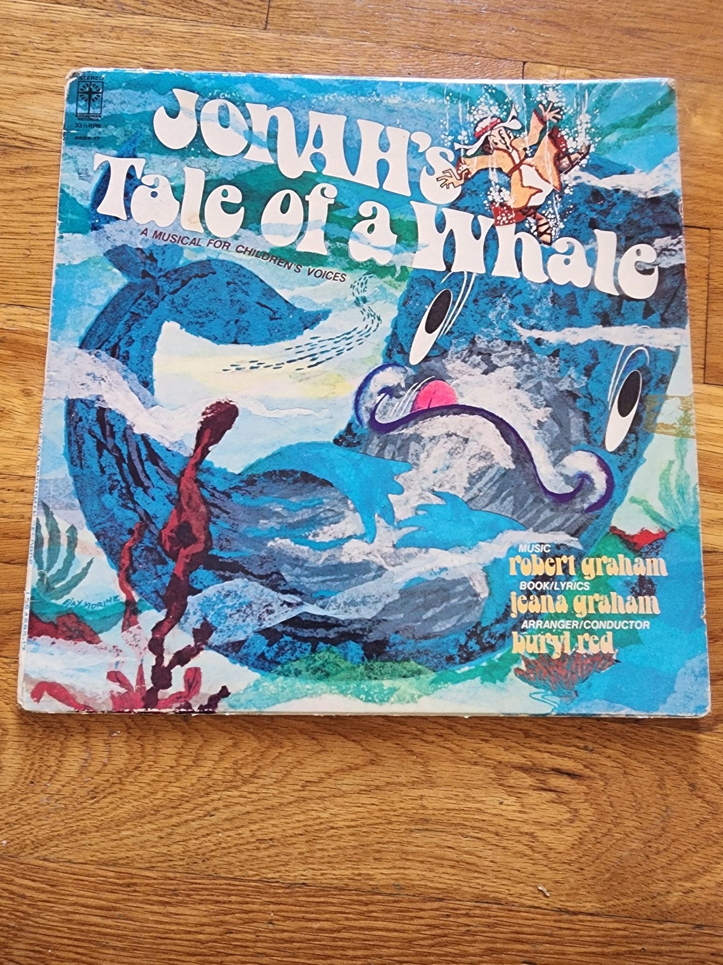 Jonah's tale of the whale 1974 Broadman VTG record vinyl Kids Stories - I Bought a Yard Sale