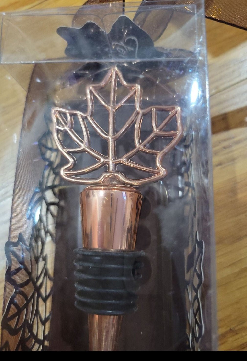 Kate Aspen Fall In Love Maple Leaf Bottle Stopper - New in Box - I Bought a Yard Sale
