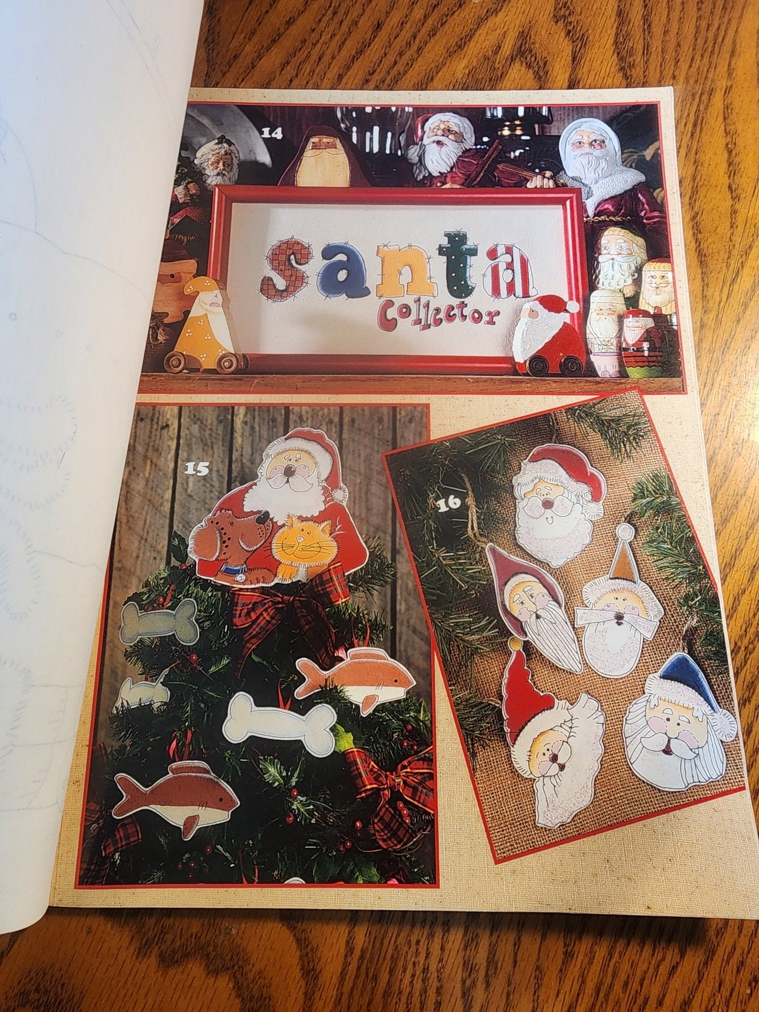 Leisure Arts Santa Collector Iron - On TRANSFERS Book 1655 Kathy Rueger 1996 - I Bought a Yard Sale