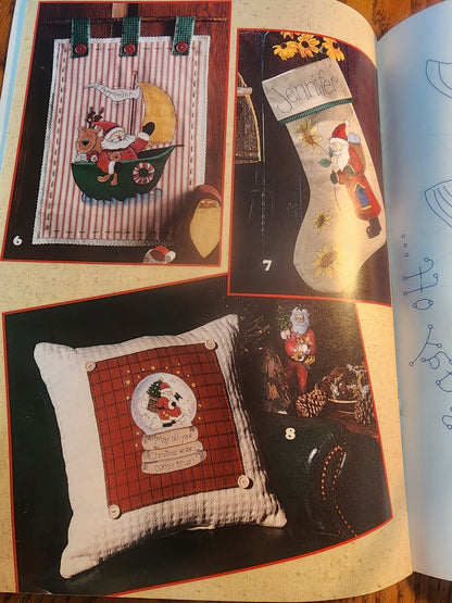 Leisure Arts Santa Collector Iron - On TRANSFERS Book 1655 Kathy Rueger 1996 - I Bought a Yard Sale