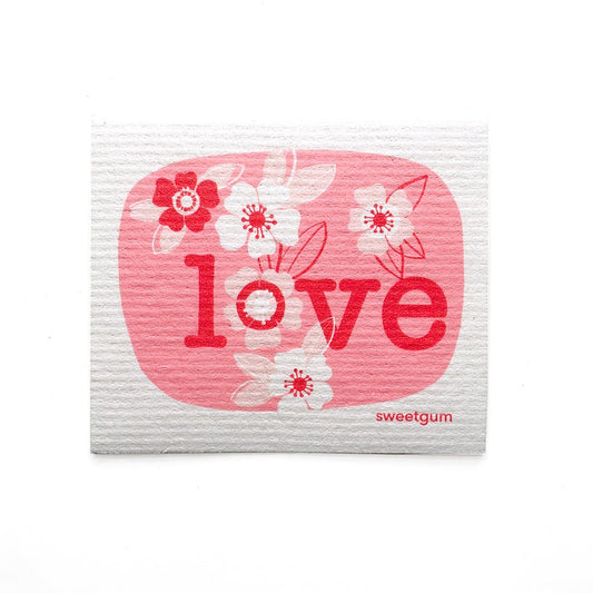 Love Swedish Dishcloth | Red and Pink - I Bought a Yard Sale