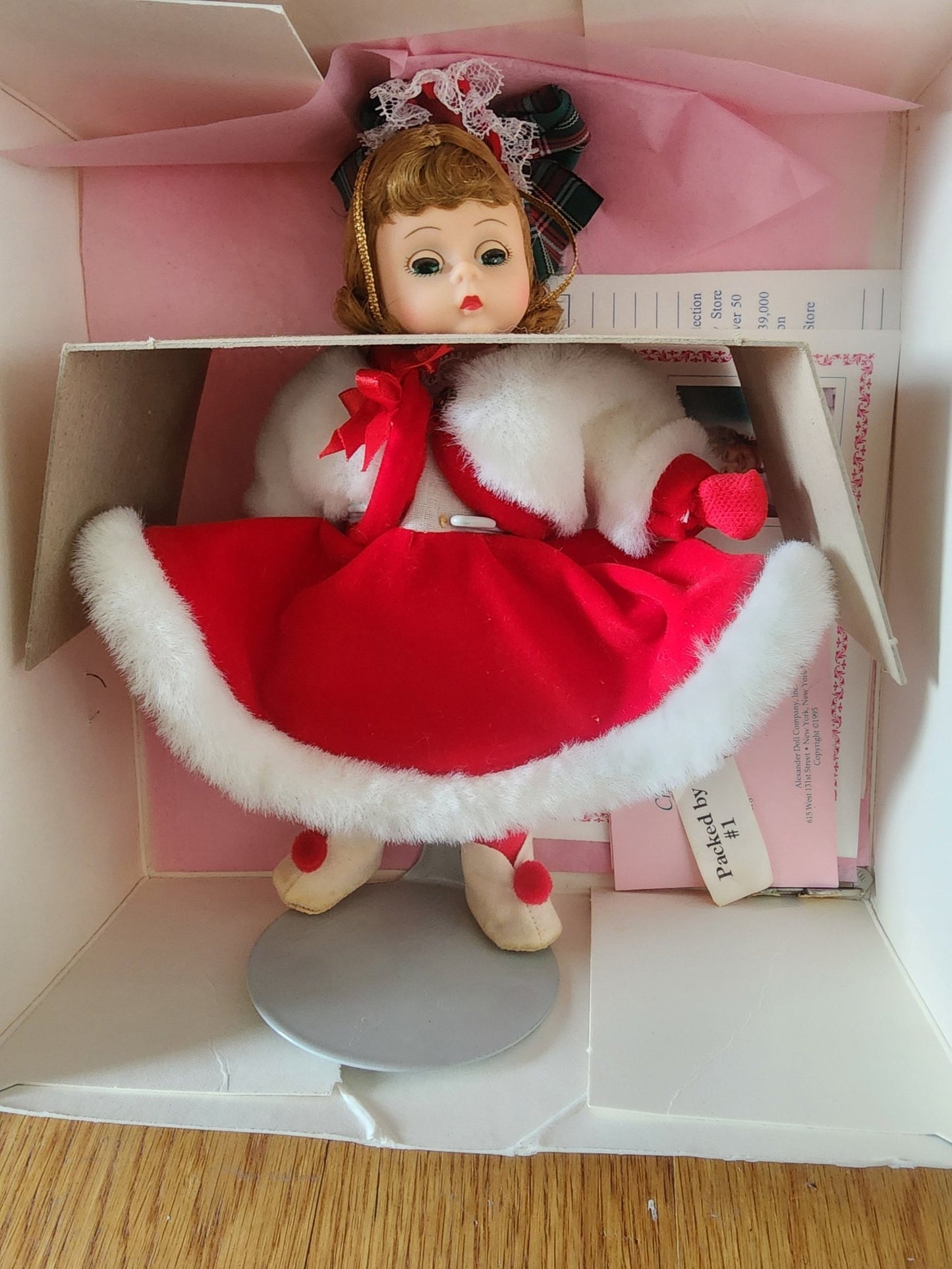 Madame Alexander Doll Winter Fun 10357, w/Tags, Reg Cards & Custom Stand & box - I Bought a Yard Sale