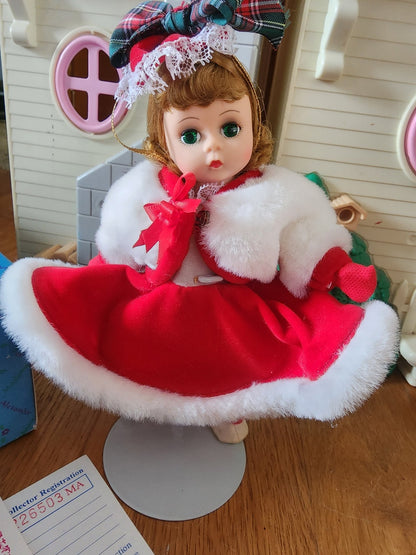 Madame Alexander Doll Winter Fun 10357, w/Tags, Reg Cards & Custom Stand & box - I Bought a Yard Sale