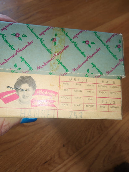 Madame Alexander Hansel 453 Boy Storybook Doll with Original Box 8" - I Bought a Yard Sale