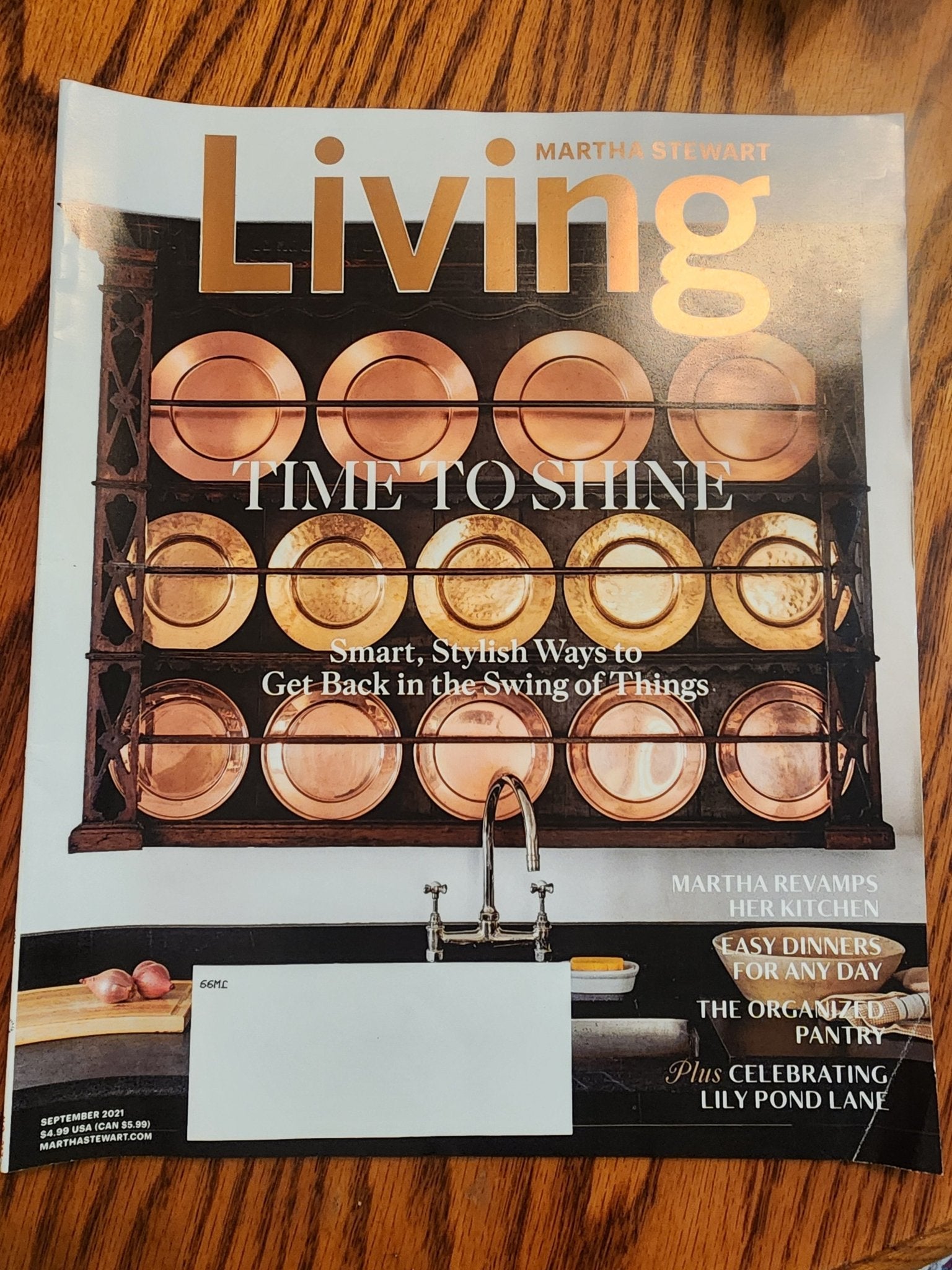 Martha Stewart Living September 2021 Time to Shine Organized Pantry Easy Dinner - I Bought a Yard Sale