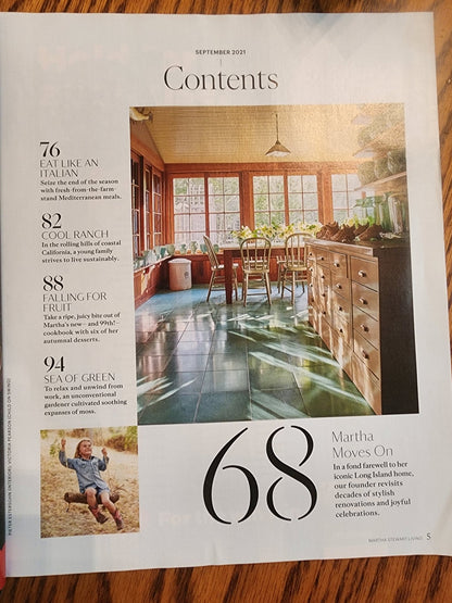 Martha Stewart Living September 2021 Time to Shine Organized Pantry Easy Dinner - I Bought a Yard Sale
