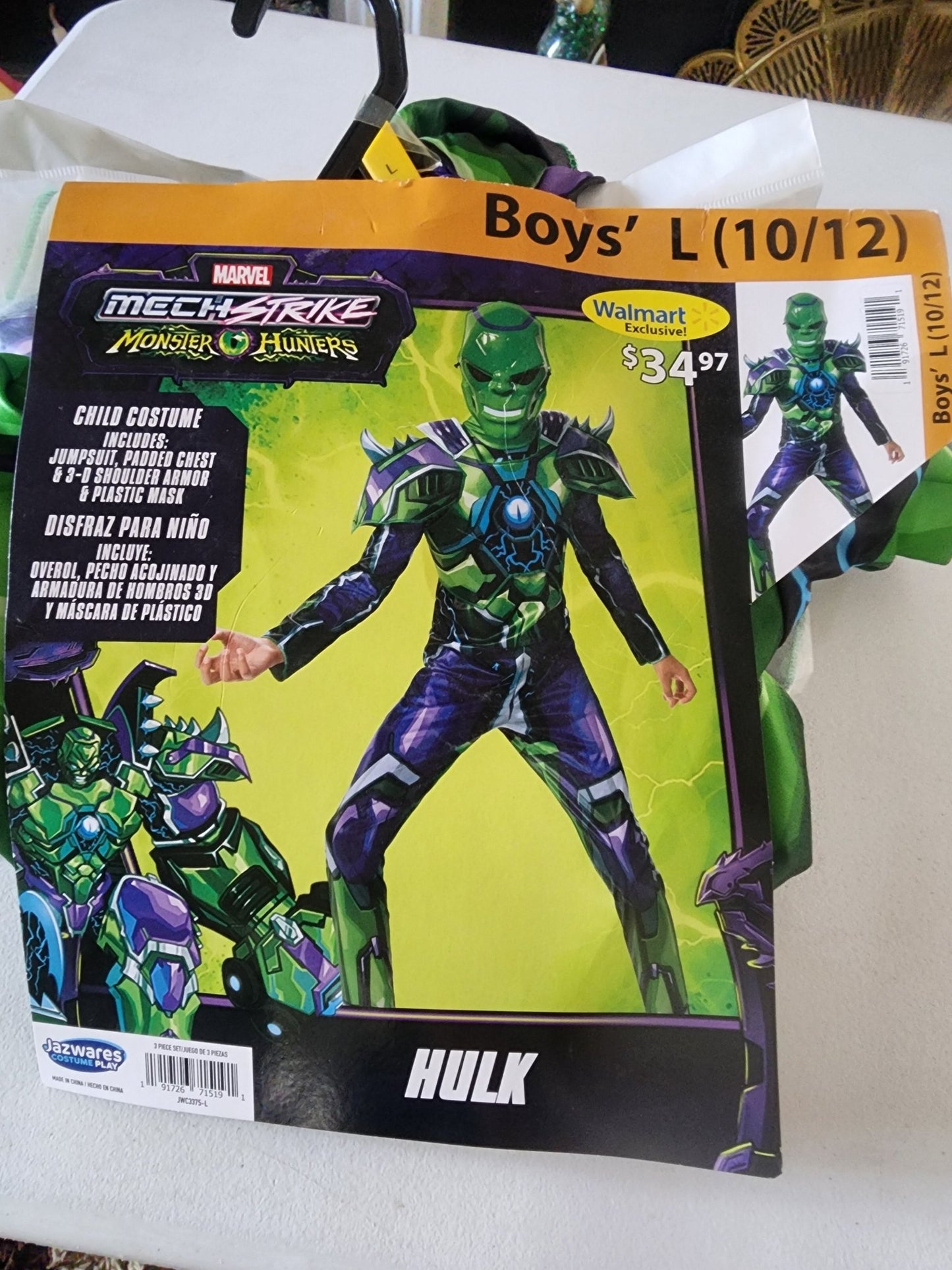 Marvel Mech Strike HULK Halloween Costume Boys Jumpsuit Armor Mask Size 10/12 L - I Bought a Yard Sale