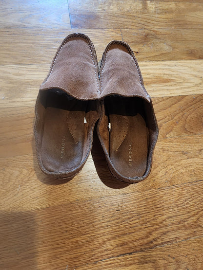 Merona Womens Shoes Size 8 Slip On Mule Loafers Brown Suede - I Bought a Yard Sale