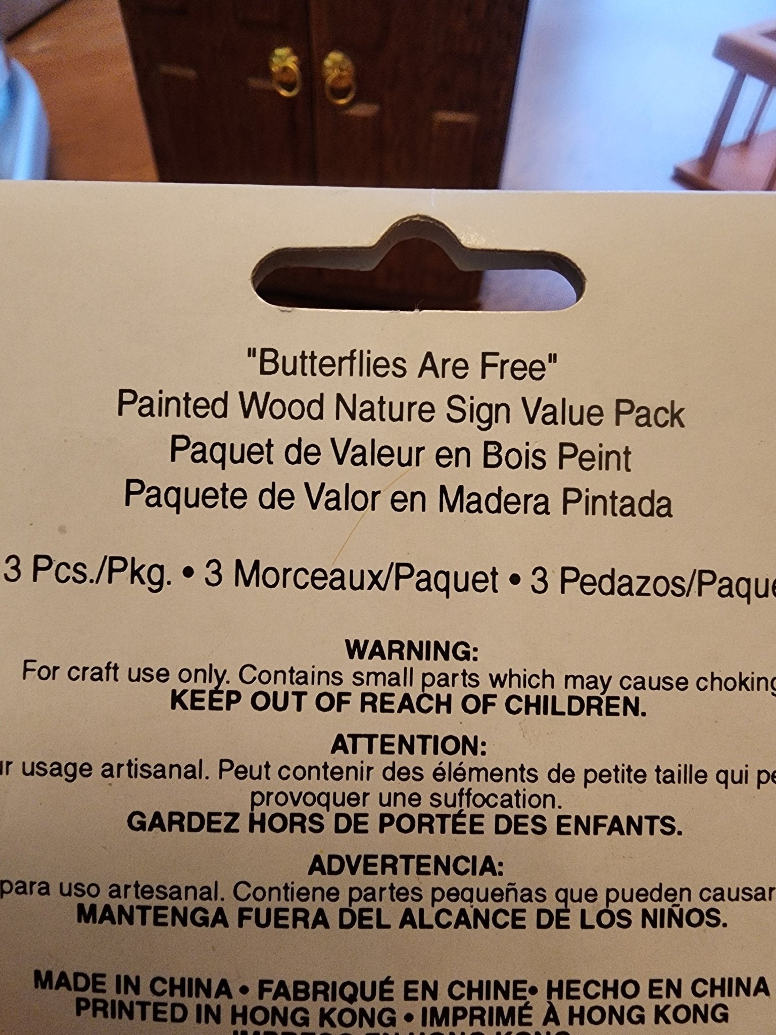 Minature Painted wood nature sign value pack Nature, Butterflies are free, Welco - I Bought a Yard Sale