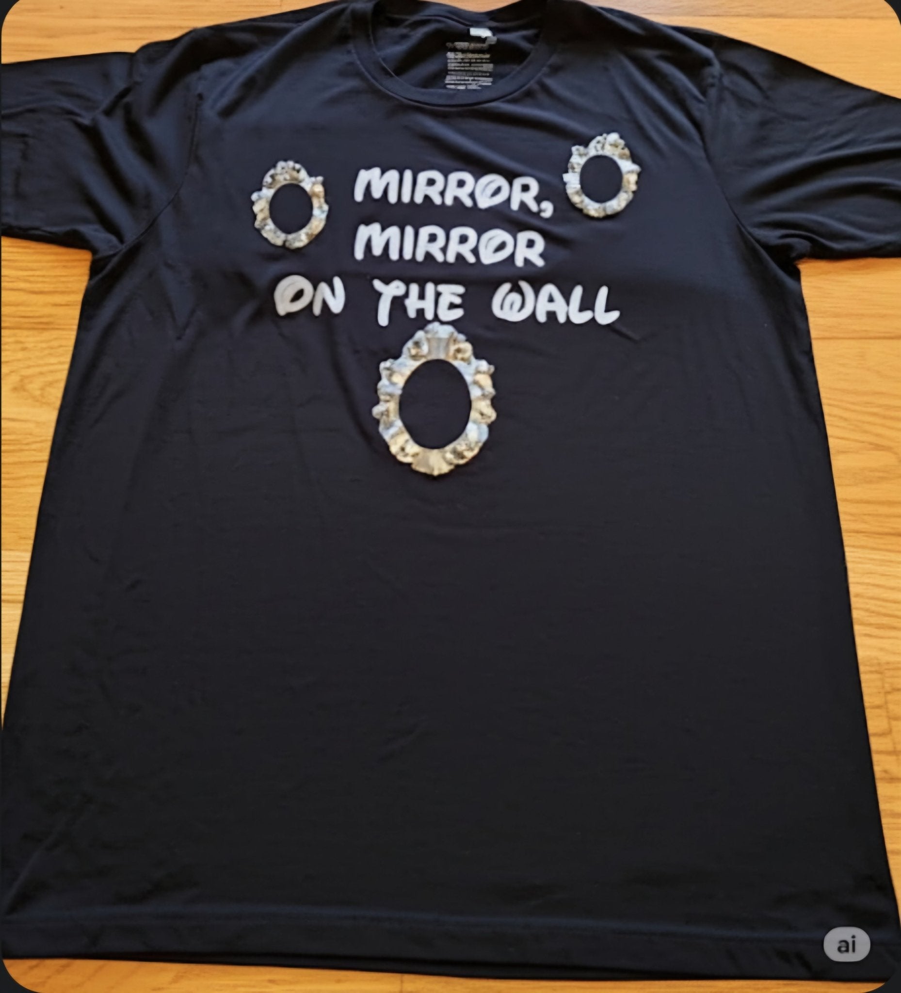 Mirror Mirror on the Wall Black T-Shirt 2xl - I Bought a Yard Sale