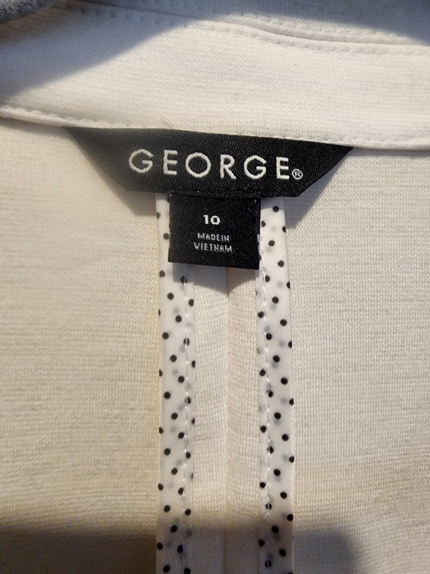 NEW George Women's Arctic White Ponte Blazer Jacket Size 10 NWT Business Casual - I Bought a Yard Sale