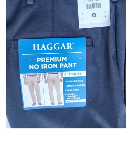 New Haggar no iron pants Black classic fit 38w 34L - I Bought a Yard Sale