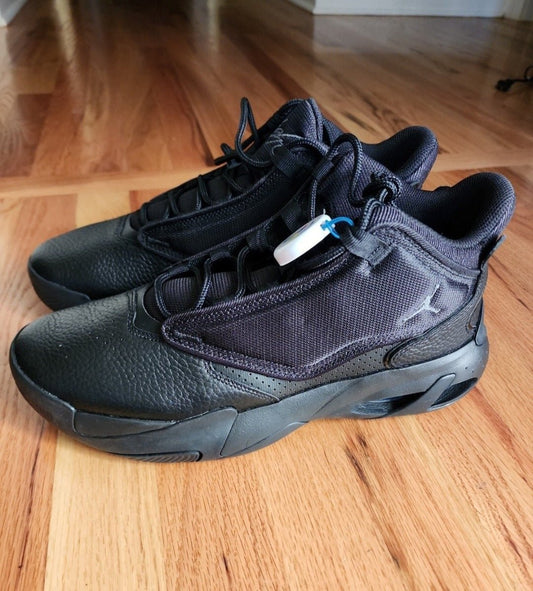New Jordan Max Aura 4 Shoes Mens "Black Cat" Triple Black - I Bought a Yard Sale