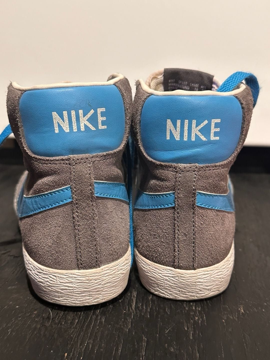 Nike Blazer Mid Vintage GS Grey Suede Photo Blue - I Bought a Yard Sale