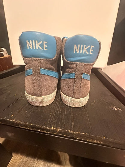 Nike Blazer Mid Vintage GS Grey Suede Photo Blue - I Bought a Yard Sale