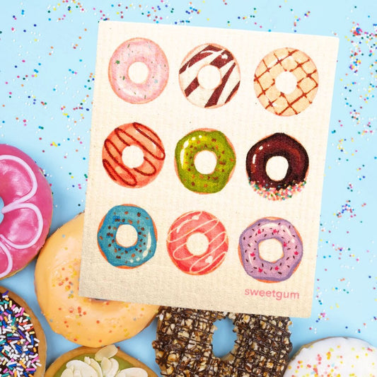 Nine Donuts Swedish dishcloth | Multi - color - I Bought a Yard Sale