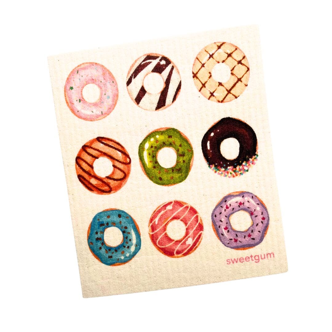 Nine Donuts Swedish dishcloth | Multi - color - I Bought a Yard Sale