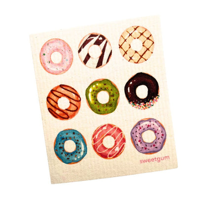 Nine Donuts Swedish dishcloth | Multi - color - I Bought a Yard Sale