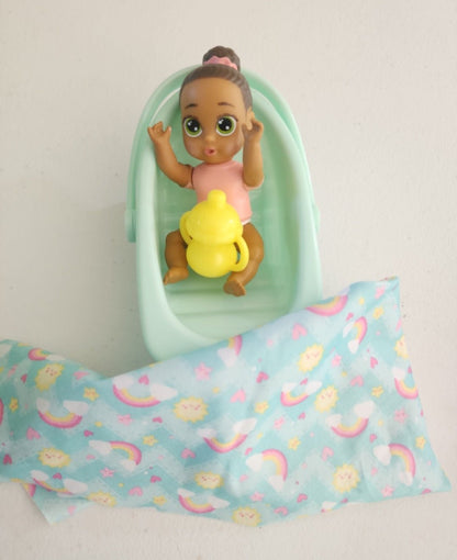 Perfectly Cute My Lil 4" Babies with carrier blanket and bottle - I Bought a Yard Sale