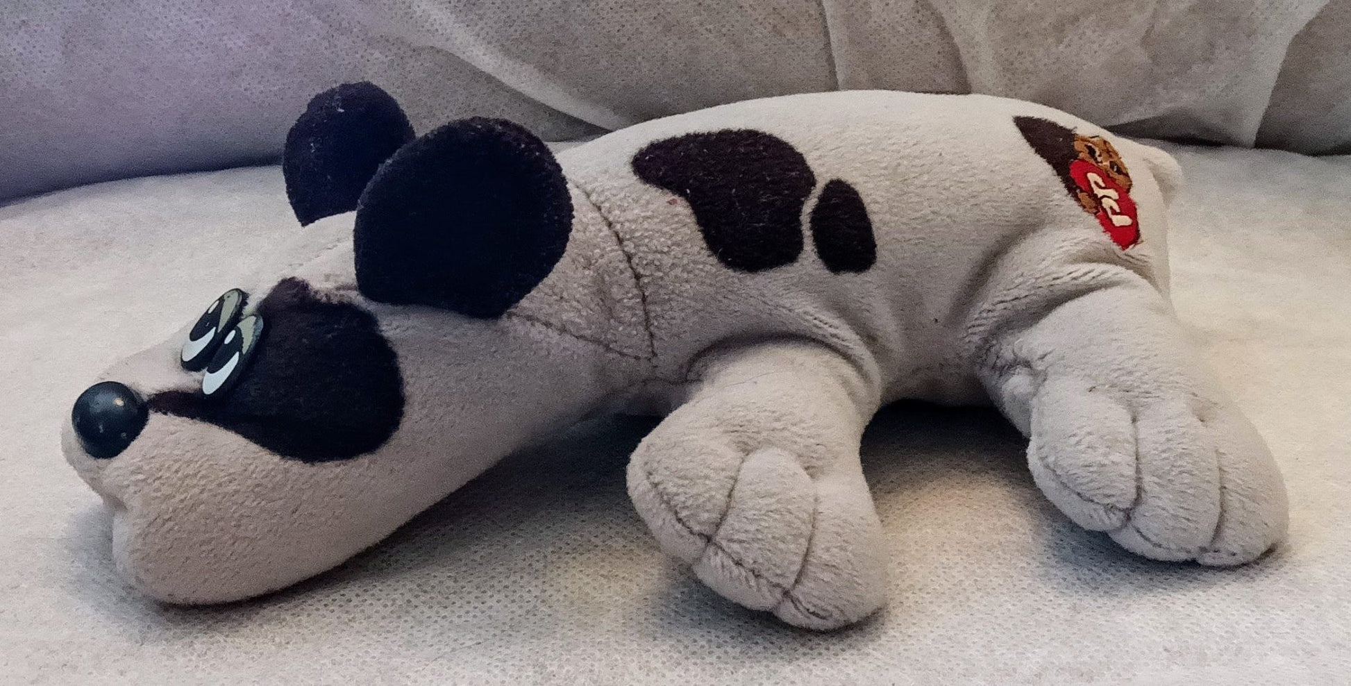 Pound Puppies Plush - Grey Spotted Dog - I Bought a Yard Sale