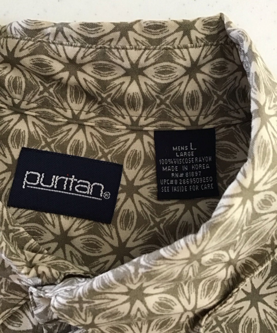 Puritan Large Men's Button - down Shirt - I Bought a Yard Sale