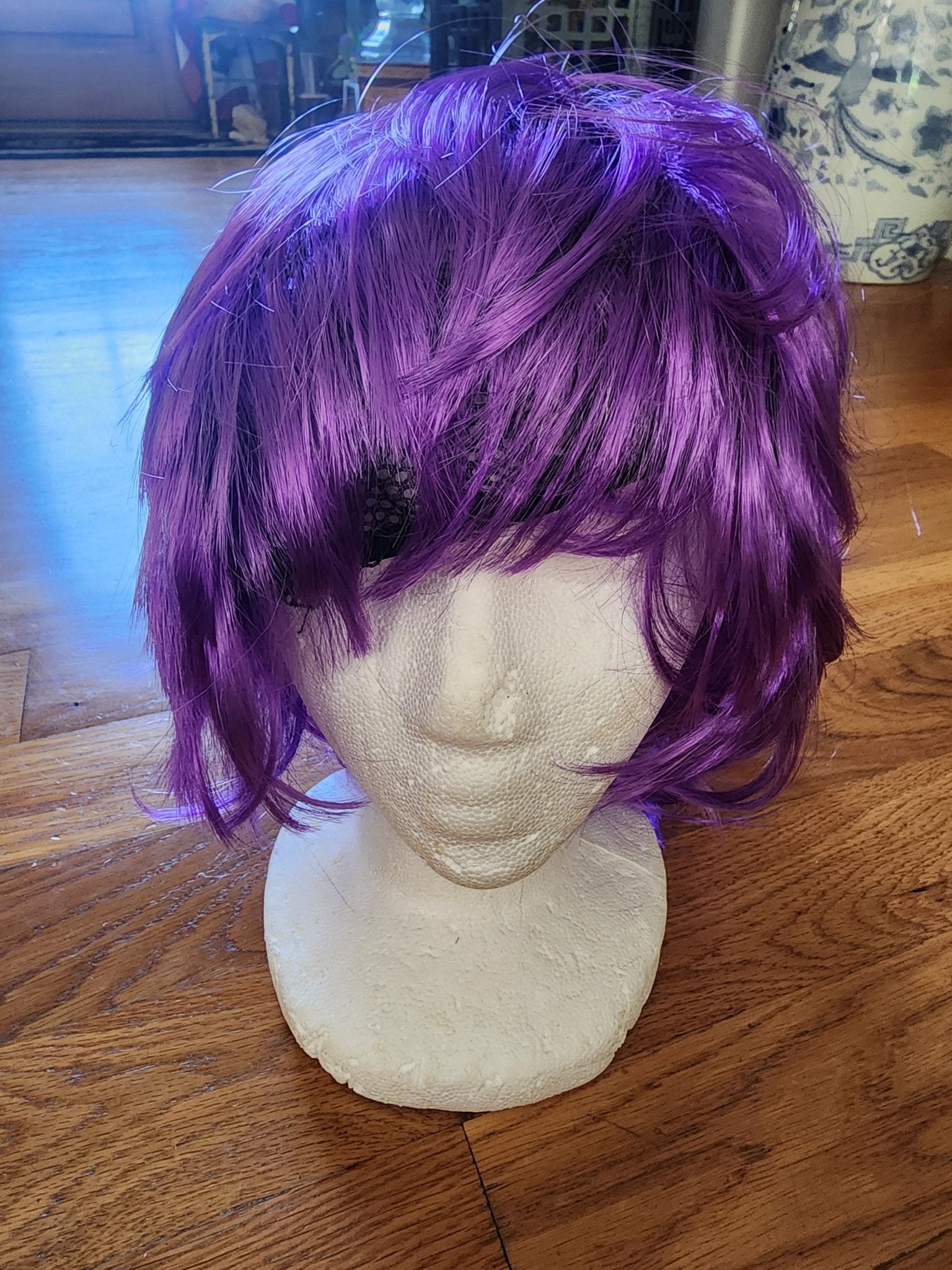 Purple anime wig cosplay or Halloween costume - I Bought a Yard Sale