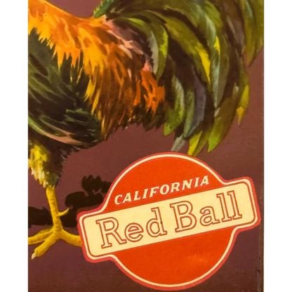 Antique 1930s Pride of Venice Cove Orange Crate Label — Klink Citrus Association, Ivanhoe, Tulare County CA