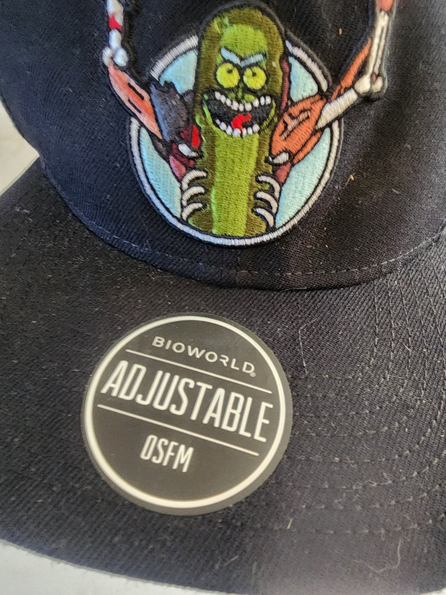 Rick & Morty Pickle Rick Snapback adjustable Hat Adult Swim Cartoon Network Bioworld in good condition never worn, mainly shelf wear. - I Bought a Yard Sale