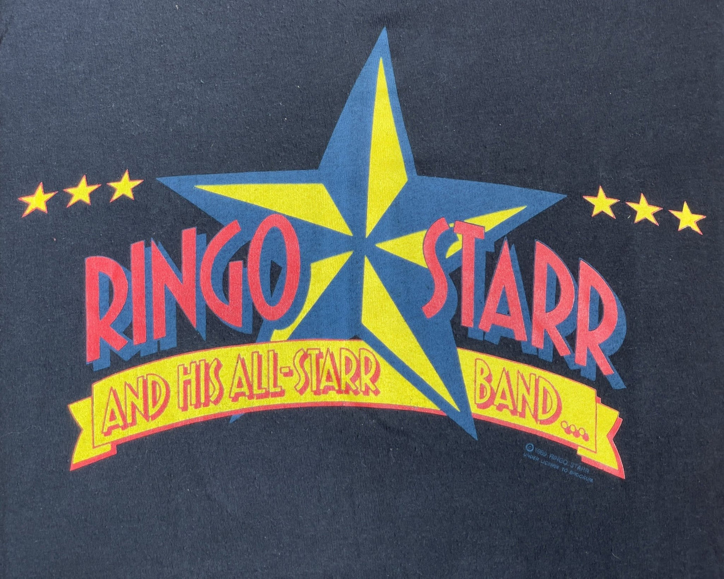 Ringo Starr & All His All - Starr Band... Summer Tour '89 Black Shirt | 50/50 Men's XL Short Sleeve T-Shirt | - I Bought a Yard Sale