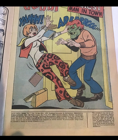DC Comic Date with Debbie #18 Comic Bk 1972