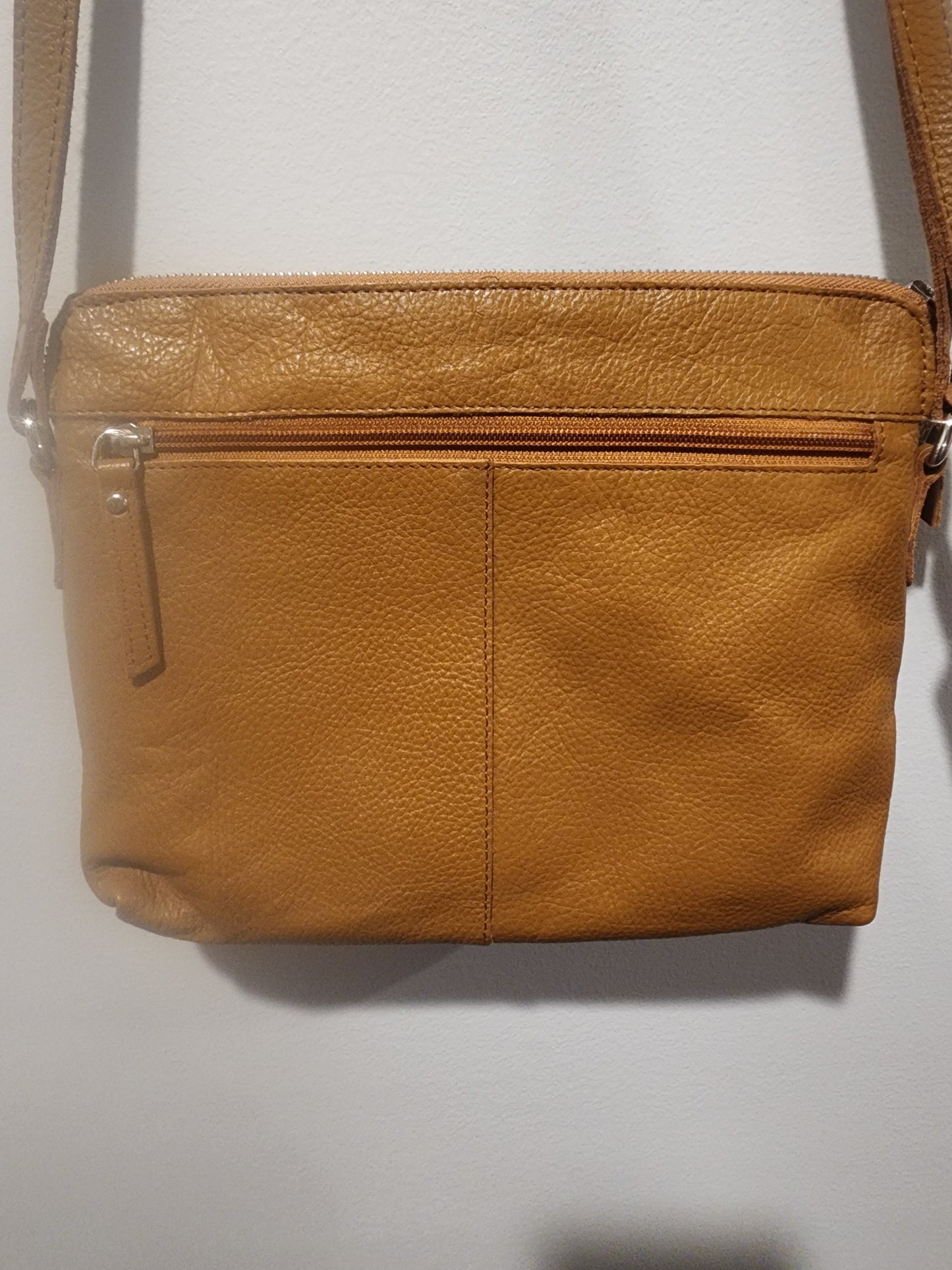 Wise Owl Brown  Leather Purse Crossbody