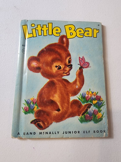 Vintage 1956 A Rand McNally Junior Elf Book Little Bear Picture Storybook