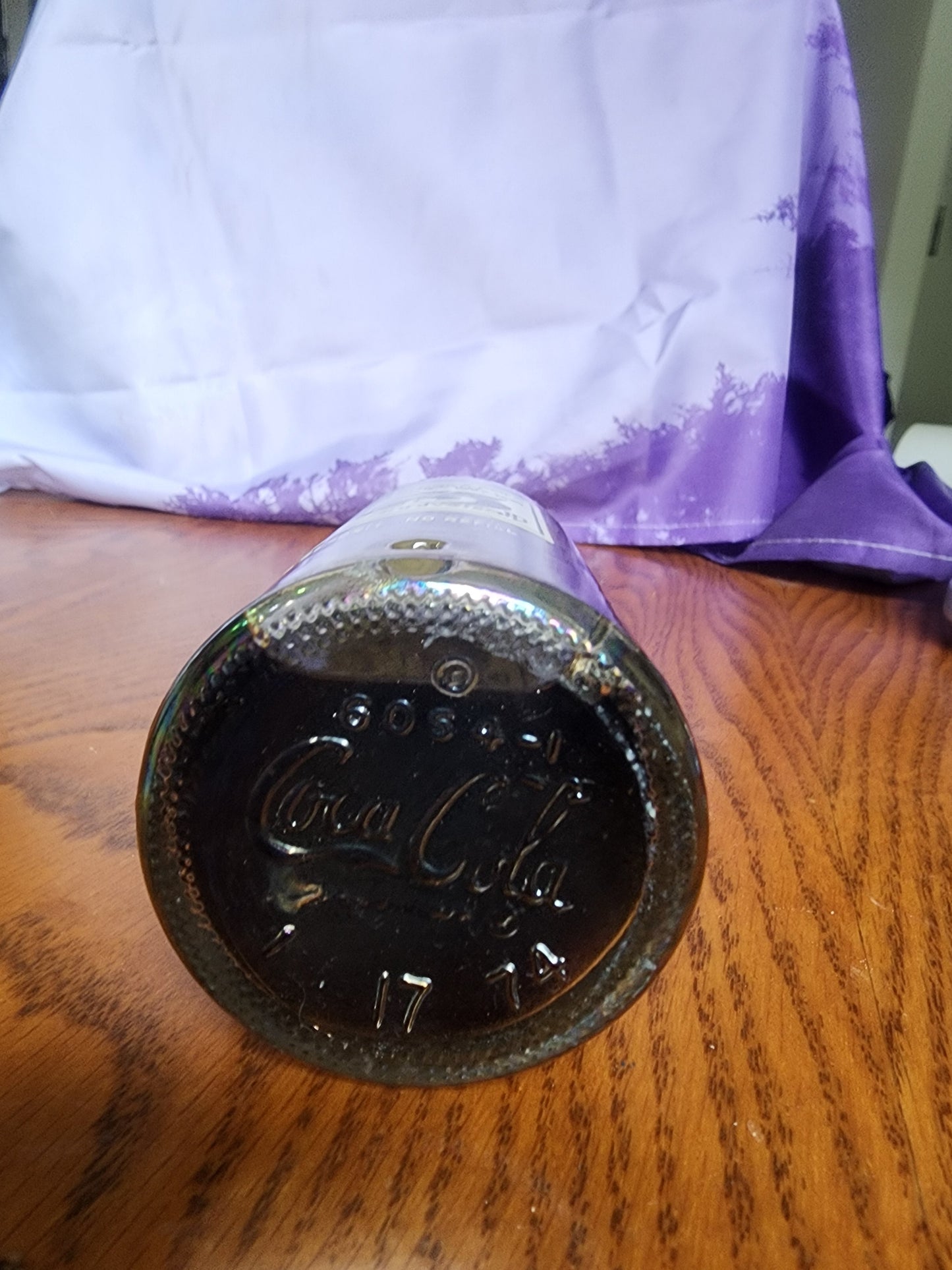 Coca-Cola Soda Pop 1975 75th Anniversary Full Unopened 10 oz. Bottle