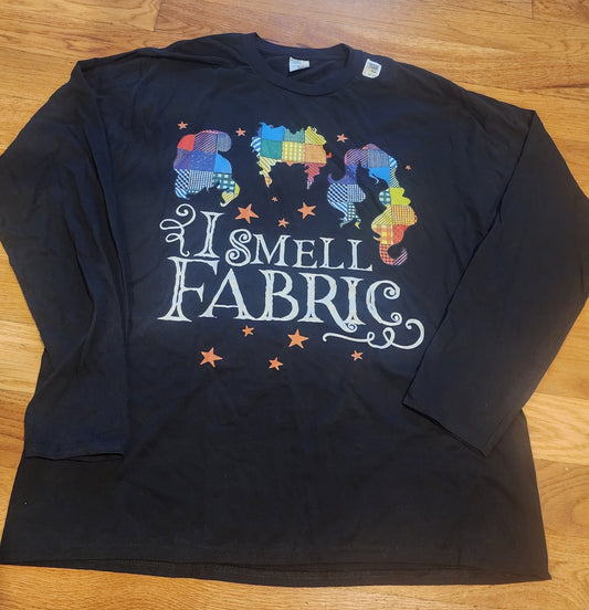 Smell Fabric Black Long Sleeve T-shirt XL - I Bought a Yard Sale