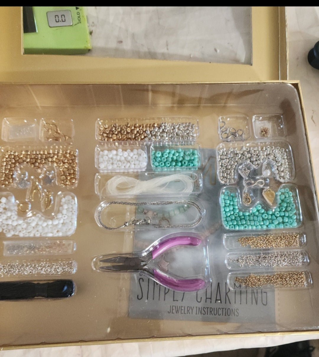 STMT DIY Jewelry kit as shown in photo with beads and charms. - I Bought a Yard Sale