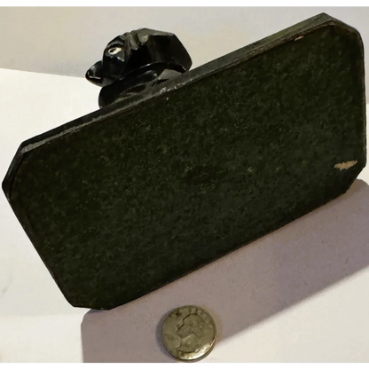 Vintage Art Deco Bulldog Inkwell Base 🐶 – Interwar European Cast Metal Desk Piece