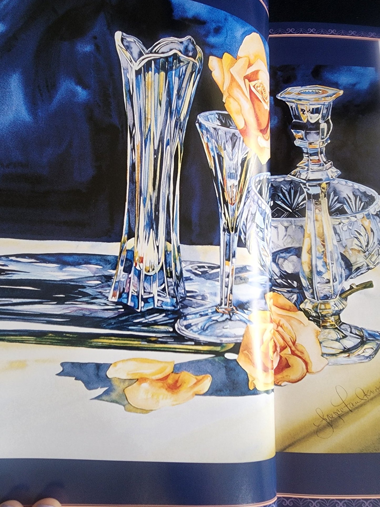 Stunning CRYSTAL & GLASS By Joyce Roletto Faulknor HB Book - I Bought a Yard Sale